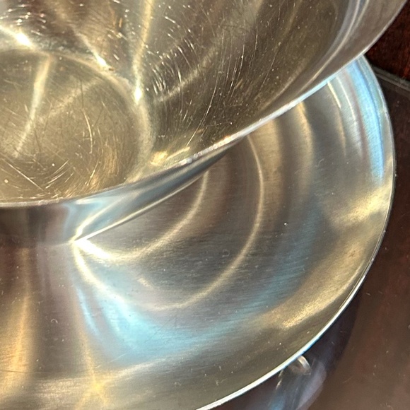 Royal Dolphin Staainless Steel Bown with Under-plate Japan Gravy Bowl 3.5" High - Picture 12 of 14